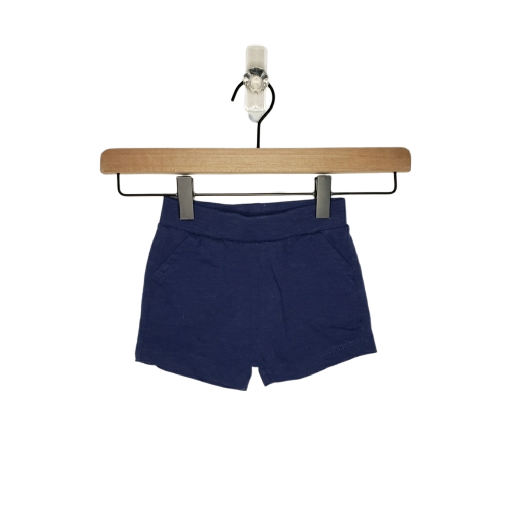 Zara 3-6 Months Baby Navy Blue Pull On Summer Shorts with Pockets